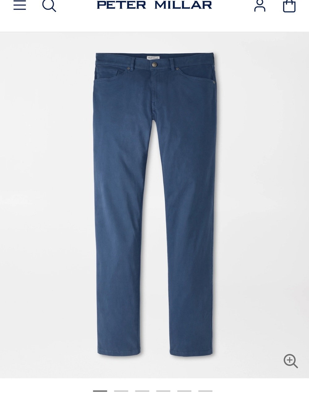 Peter Millar signature sateen five pocket pants